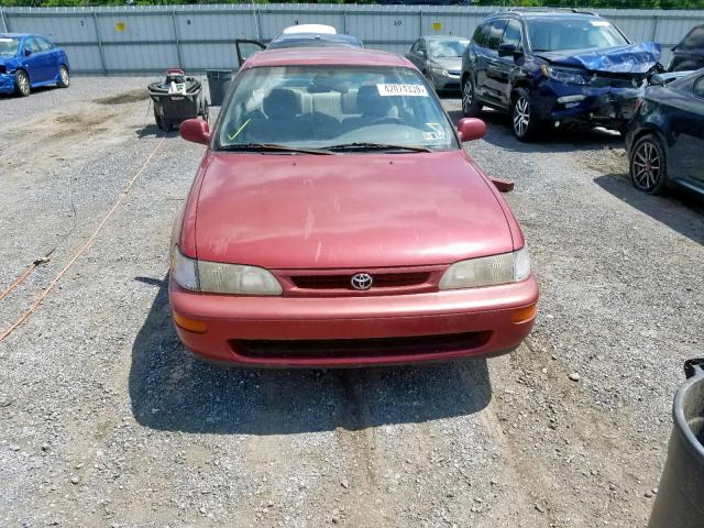 2T1BB02E8TC161735 - 1996 TOYOTA COROLLA DX RED photo 9