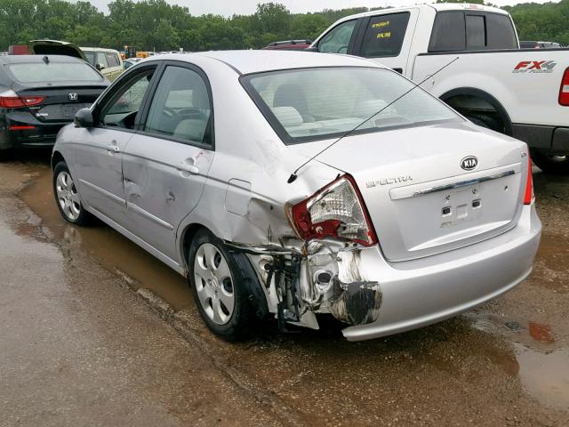 KNAFE121075463063 - 2007 KIA SPECTRA EX SILVER photo 3