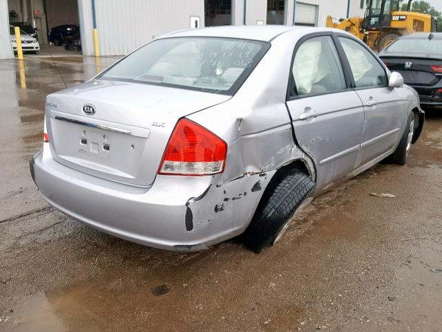 KNAFE121075463063 - 2007 KIA SPECTRA EX SILVER photo 4