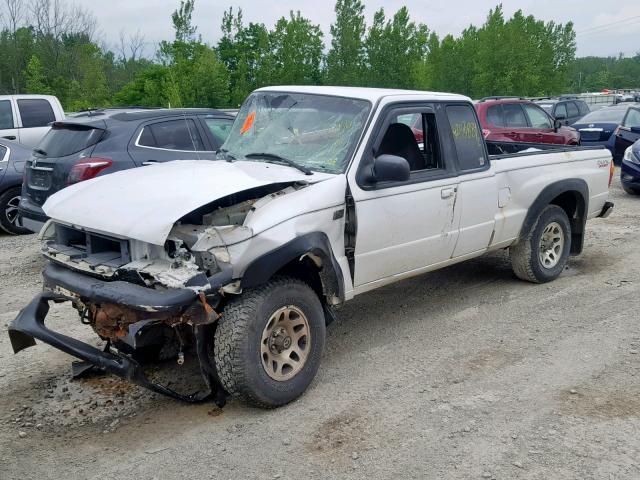 4F4YR46E22TM03358 - 2002 MAZDA B4000 CAB WHITE photo 2