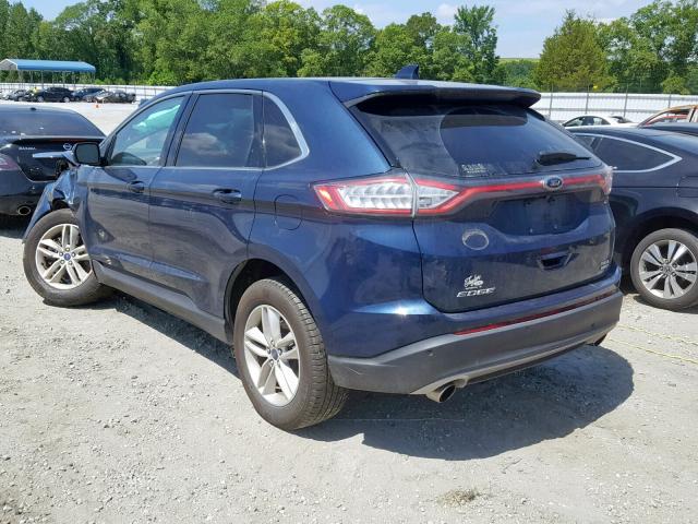 2FMPK4J91HBC59051 - 2017 FORD EDGE SEL BLUE photo 3