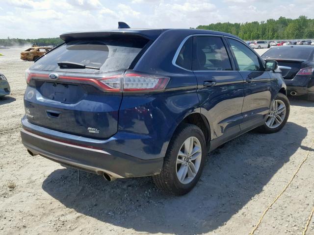 2FMPK4J91HBC59051 - 2017 FORD EDGE SEL BLUE photo 4