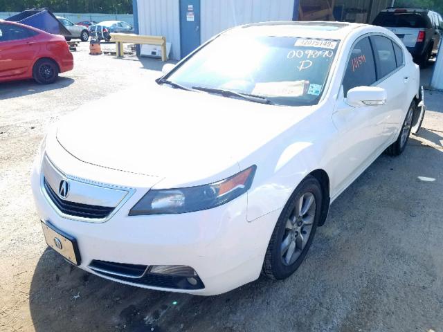 19UUA8F56DA009870 - 2013 ACURA TL TECH WHITE photo 2