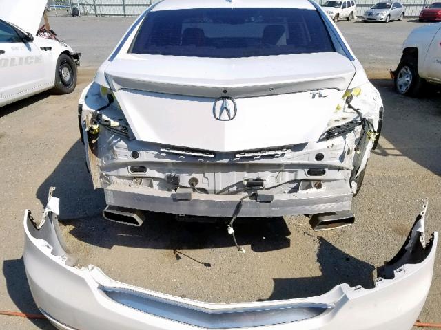 19UUA8F56DA009870 - 2013 ACURA TL TECH WHITE photo 9