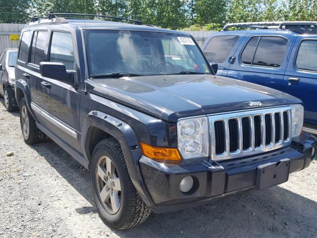 1J8HG58216C293277 - 2006 JEEP COMMANDER BLACK photo 1