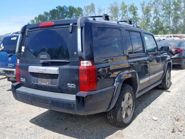 1J8HG58216C293277 - 2006 JEEP COMMANDER BLACK photo 4