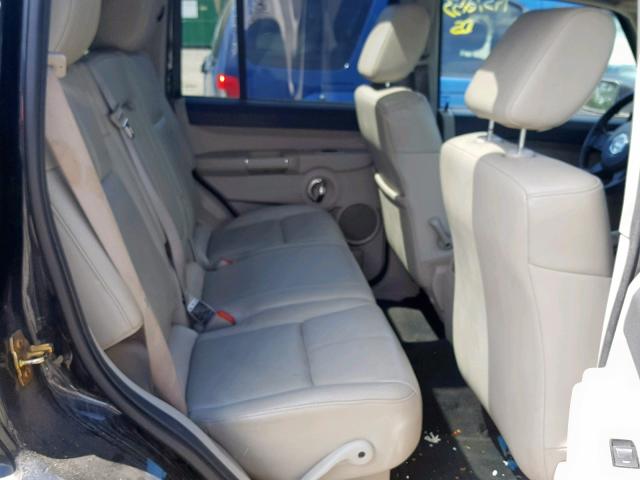1J8HG58216C293277 - 2006 JEEP COMMANDER BLACK photo 6