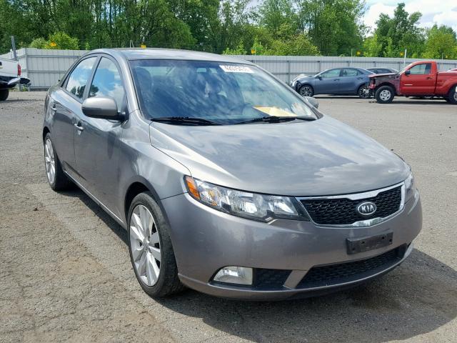 KNAFW4A35C5623014 - 2012 KIA FORTE SX GRAY photo 1