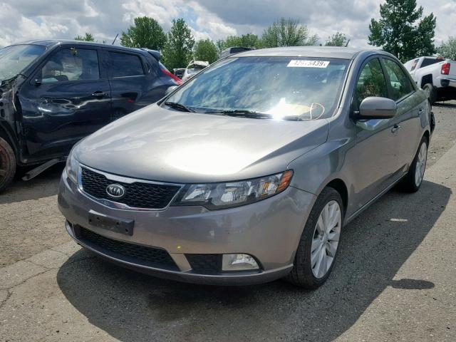 KNAFW4A35C5623014 - 2012 KIA FORTE SX GRAY photo 2