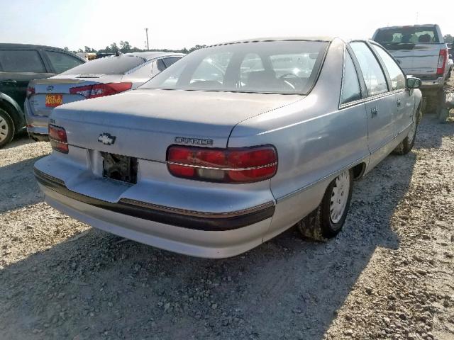 1G1BL53E7MW126887 - 1991 CHEVROLET CAPRICE SILVER photo 4