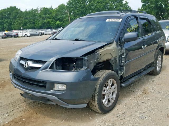 2HNYD18895H519326 - 2005 ACURA MDX TOURIN BLUE photo 2