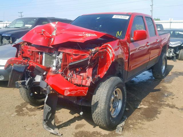 1GCHTCFEXC8105472 - 2012 CHEVROLET COLORADO L RED photo 2