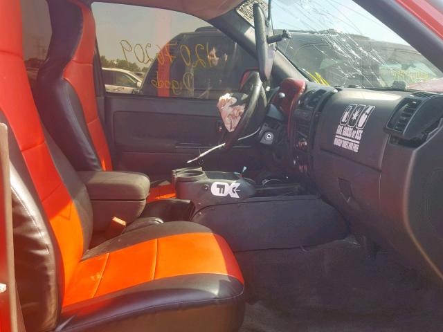 1GCHTCFEXC8105472 - 2012 CHEVROLET COLORADO L RED photo 5