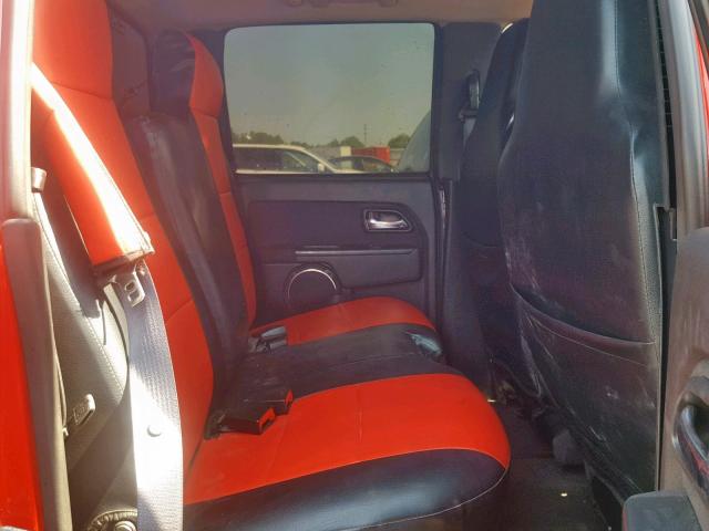 1GCHTCFEXC8105472 - 2012 CHEVROLET COLORADO L RED photo 6