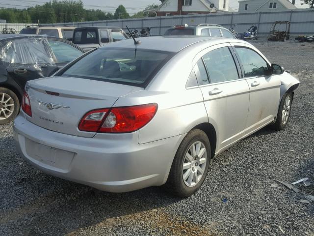 1C3LC46J98N297624 - 2008 CHRYSLER SEBRING LX SILVER photo 4