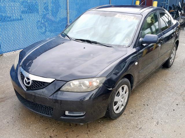 JM1BK12F371648088 - 2007 MAZDA 3 I BLACK photo 2