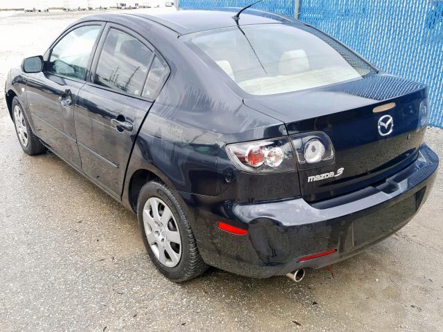 JM1BK12F371648088 - 2007 MAZDA 3 I BLACK photo 3