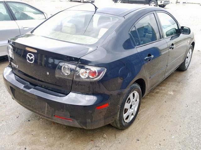 JM1BK12F371648088 - 2007 MAZDA 3 I BLACK photo 4