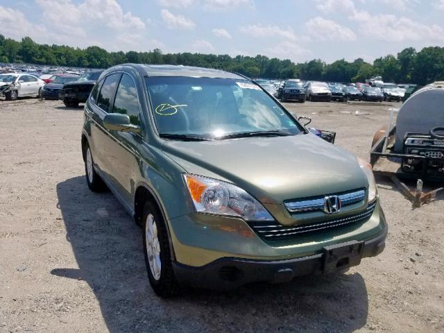 JHLRE48797C023337 - 2007 HONDA CR-V EXL GREEN photo 1