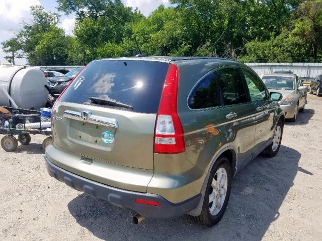 JHLRE48797C023337 - 2007 HONDA CR-V EXL GREEN photo 4