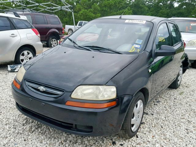 KL1TD62655B495272 - 2005 CHEVROLET AVEO BASE Қара фото 2