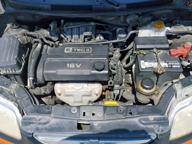 KL1TD62655B495272 - 2005 CHEVROLET AVEO BASE Қара фото 7