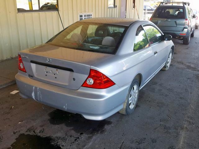 1HGEM22195L071331 - 2005 HONDA CIVIC DX V GRAY photo 4