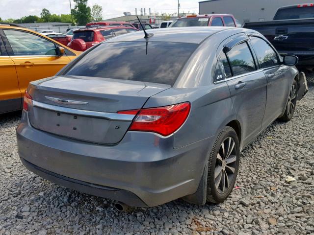 1C3CCBBB4DN574063 - 2013 CHRYSLER 200 GRAY photo 4