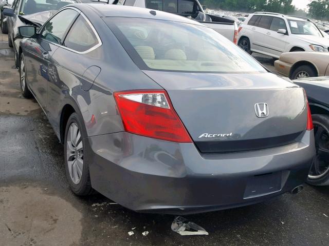 1HGCS12828A007393 - 2008 HONDA ACCORD EXL CHARCOAL photo 3