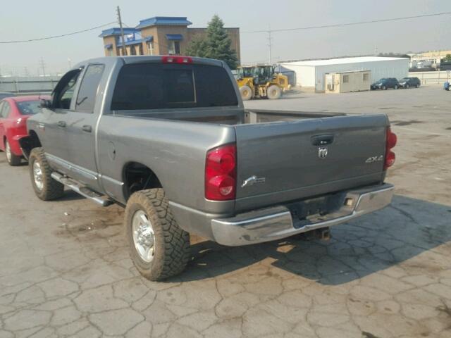 3D7KS28D38G222194 - 2008 DODGE RAM 2500 S GRAY photo 3