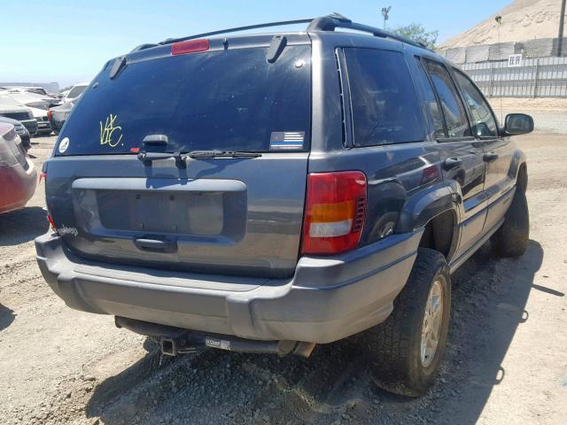 1J4GX48S94C385211 - 2004 JEEP GRAND CHER GRAY photo 4