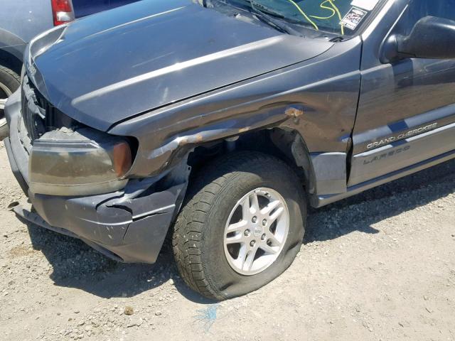 1J4GX48S94C385211 - 2004 JEEP GRAND CHER GRAY photo 9