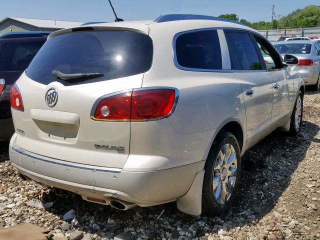 5GAKVDED7CJ252194 - 2012 BUICK ENCLAVE CREAM photo 4