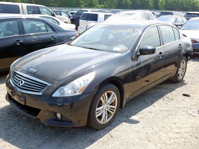 JN1CV6ARXDM767483 - 2013 INFINITI G37 BLACK photo 2