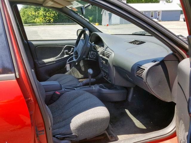 1G1JC524717381551 - 2001 CHEVROLET CAVALIER B RED photo 5