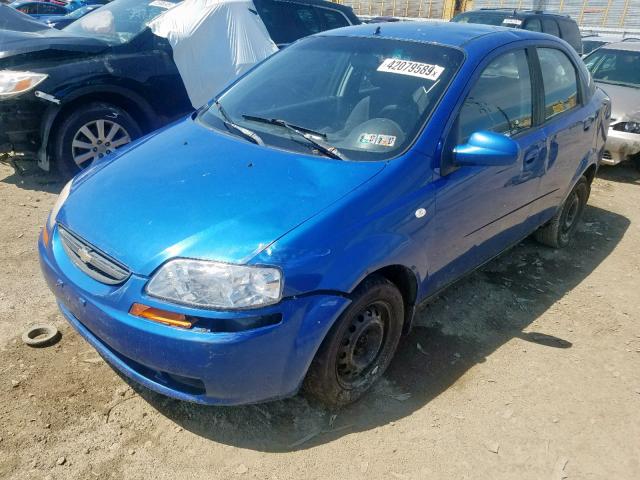 KL1TD56666B623301 - 2006 CHEVROLET AVEO BASE Mavi foto 2