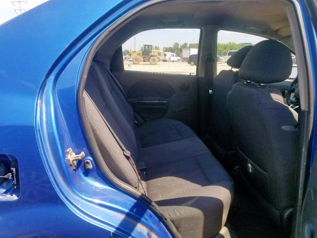 KL1TD56666B623301 - 2006 CHEVROLET AVEO BASE Mavi foto 6