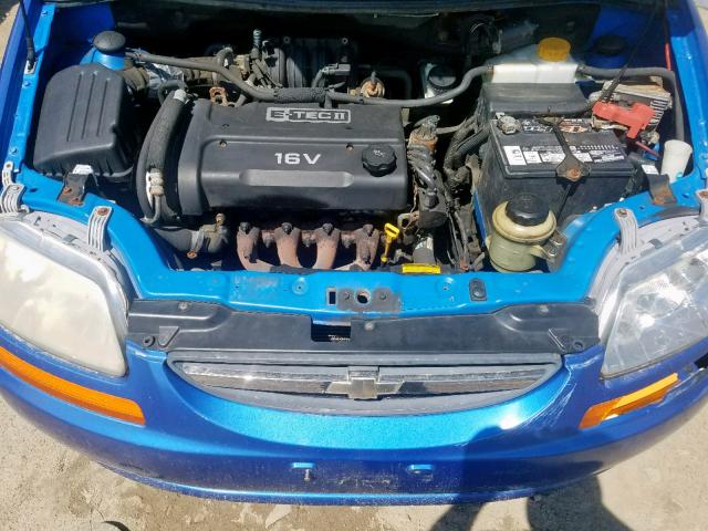 KL1TD56666B623301 - 2006 CHEVROLET AVEO BASE Mavi foto 7