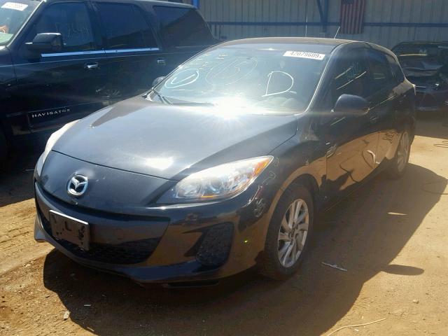 JM1BL1L71D1841338 - 2013 MAZDA 3 I BLACK photo 2