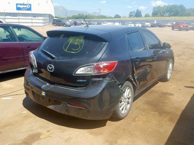 JM1BL1L71D1841338 - 2013 MAZDA 3 I BLACK photo 4