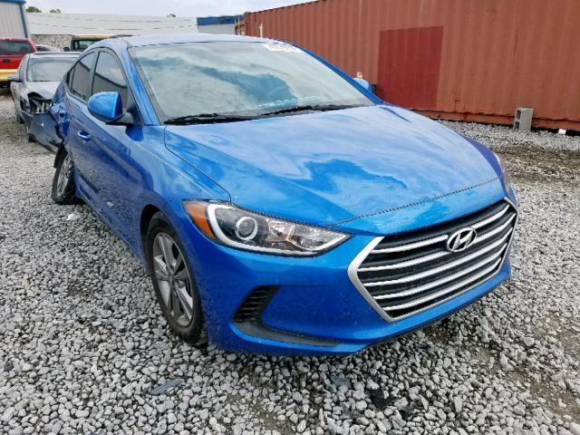 KMHD84LF5JU612167 - 2018 HYUNDAI ELANTRA SE BLUE photo 1