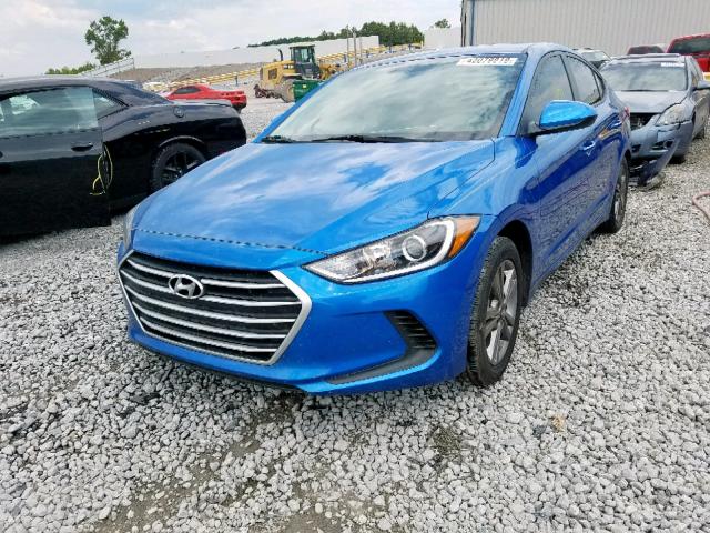 KMHD84LF5JU612167 - 2018 HYUNDAI ELANTRA SE BLUE photo 2