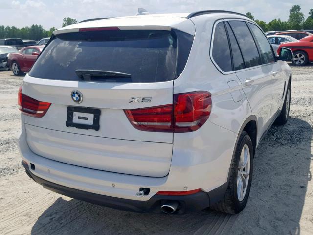 5UXKR2C54F0H35768 - 2015 BMW X5 SDRIVE3 WHITE photo 4