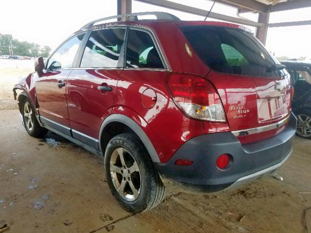 3GNAL2EK7CS562841 - 2012 CHEVROLET CAPTIVA SP MAROON photo 3