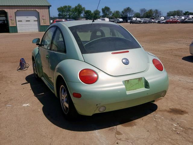 3VWCA21C8YM425213 - 2000 VOLKSWAGEN NEW BEETLE მწვანე ფოტო 3