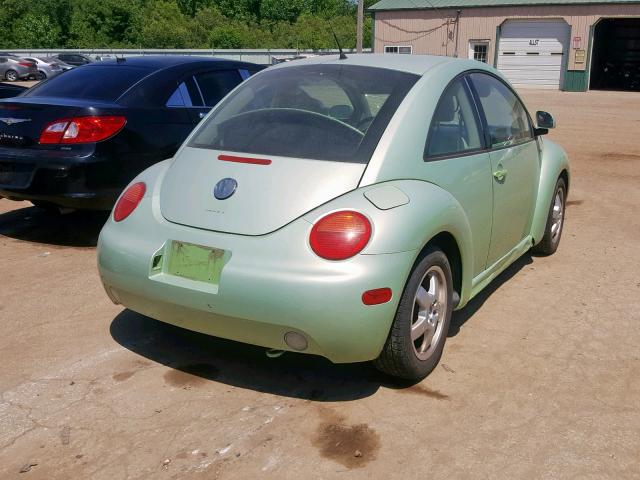 3VWCA21C8YM425213 - 2000 VOLKSWAGEN NEW BEETLE მწვანე ფოტო 4