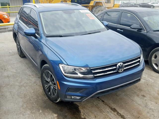 3VV3B7AX3JM018567 - 2018 VOLKSWAGEN TIGUAN SE BLUE photo 1