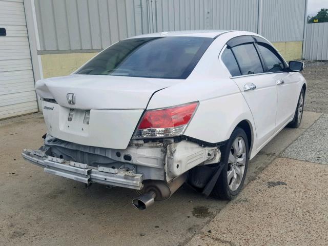 1HGCP268X8A135883 - 2008 HONDA ACCORD EXL WHITE photo 4