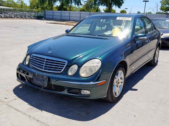 WDBUF65J33A121266 - 2003 MERCEDES-BENZ E 320 GREEN photo 2