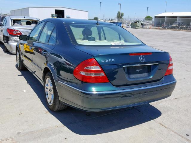 WDBUF65J33A121266 - 2003 MERCEDES-BENZ E 320 GREEN photo 3